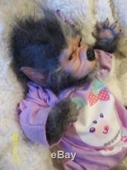Reborn baby WEREWOLF artist doll horror mythical animal WEREPUP LIMITED EDITION
