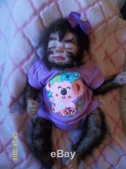 Reborn baby WEREWOLF artist doll hybrid horror fantasy mythical animal monster