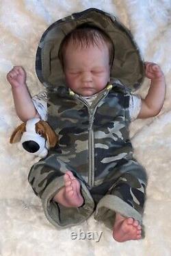 Reborn baby boy Kovu by Sabrina Hergarten. Little Blossoms Nursery