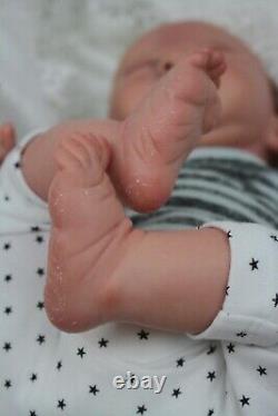 Reborn baby boy Tamino Klement Arty Darwen's Dolls Milk spots Dry skin