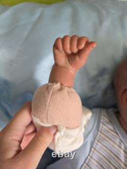 Reborn baby boy doll, Crier By Donna Rubert. Super Rare