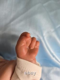 Reborn baby boy doll, Crier By Donna Rubert. Super Rare