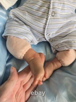 Reborn baby boy doll, Crier By Donna Rubert. Super Rare