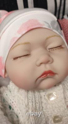 Reborn baby doll 19 Inch Realistic Newborn Baby Girl Reborn Lifelike Full Body