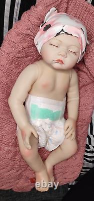 Reborn baby doll 19 Inch Realistic Newborn Baby Girl Reborn Lifelike Full Body