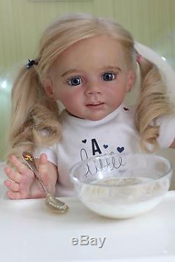 Reborn baby doll Fridolin by Karola Wegerich. Todler, girl. Original