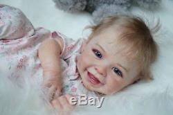 Reborn baby doll Harper(rare long sold out by Andrea Arcello)
