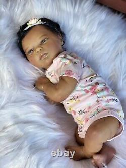 Reborn baby doll Jade biracial super cute