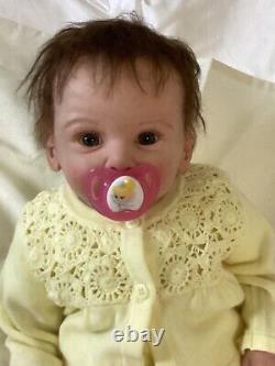 Reborn baby doll Lily, from Gudren Legler limited edition kit Mathis