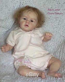 Reborn baby doll Mary Ann. Sculpted by Natali Blick. Limited edition