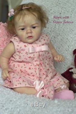 Reborn baby doll Mary Ann. Sculpted by Natali Blick. Limited edition