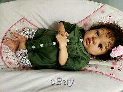 Reborn baby doll, Shyann by Aleina Peterson, AA, Ethnic, Biracial, CUSTOM ORDER