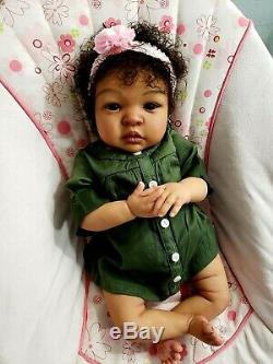 Reborn baby doll, Shyann by Aleina Peterson, AA, Ethnic, Biracial, CUSTOM ORDER