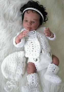 Reborn baby doll Stephany AA, multiracial, belly plate and COA Ready to go home