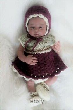 Reborn baby doll Stephany AA, multiracial, belly plate and COA Ready to go home