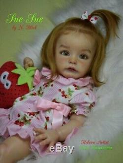 Reborn baby doll Sue Sue by Natalie Blick