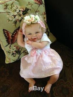 Reborn baby doll Vivienne by Sandy Faber 20 5 lbOrange Blossom Nursery