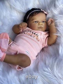 Reborn baby doll ana biracial baby super cute