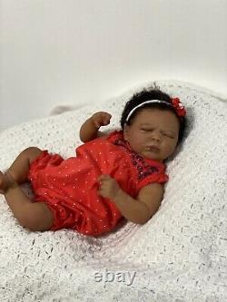 Reborn baby doll biracial summer rain asleep