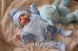 Reborn baby doll boy Max by Linde Scherer hand painted 20