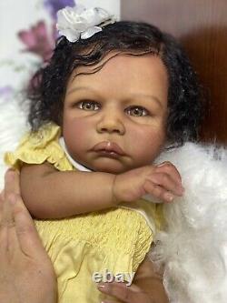 Reborn baby doll gabygail biracial hazel eyes