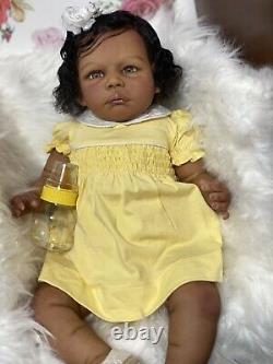 Reborn baby doll gabygail biracial hazel eyes