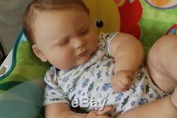 Reborn baby doll sweet newborn baby boy James with 3d skin OOAK