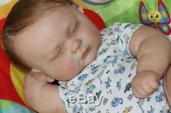 Reborn baby doll sweet newborn baby boy James with 3d skin OOAK