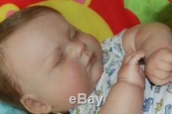 Reborn baby doll sweet newborn baby boy James with 3d skin OOAK