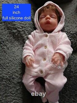 Reborn baby dolls full body silicone girl