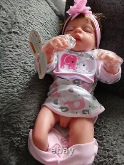 Reborn baby dolls full body silicone girl