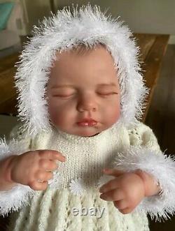 Reborn baby girl, Silicone, Loulou Doll, High Quality, Handpainted, Lifelike