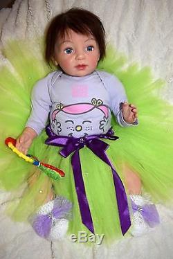 Reborn baby girl doll Amelia kit Aaron by Linde Scherer 21