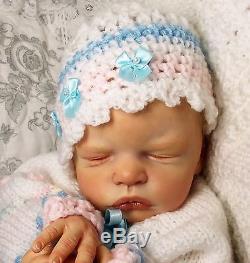 Reborn baby girl dollAnastasiaOlga AuerPEEK-A-BOO NurseryJanet Henderson