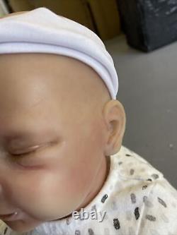 Reborn baby girl eyelashes realistic heavy doll