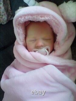 Reborn baby girl from Rebekah by Bountiful Babies with coa