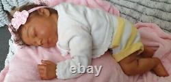 Reborn baby girl sleeping