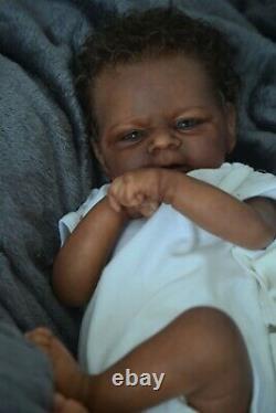 Reborn ethnic biracial Baby Doll LE ELIJAH Reborn by artist Kelly Campbell