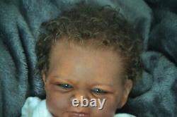 Reborn ethnic biracial Baby Doll LE ELIJAH Reborn by artist Kelly Campbell