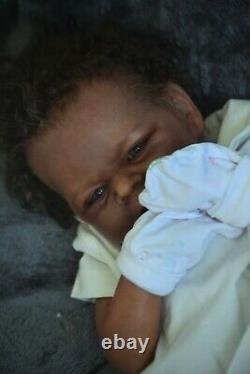 Reborn ethnic biracial Baby Doll LE ELIJAH Reborn by artist Kelly Campbell