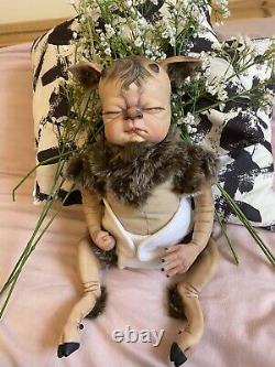 Reborn hybrid baby FAWNA realistic doll by Cindy Musgrove