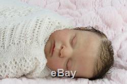 Reborn newborn limited edition baby girl doll Zoey by AJPAngela Jane Pennington