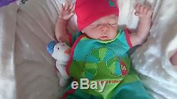 Reborn newborn little baby lifelike doll Erin adrie stoate realistic real boy