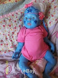 Reborn ready to ship Mythical artist baby doll Avatar Fantasy FAIRY Alien tail