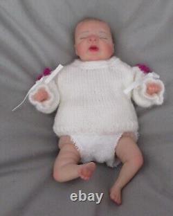 SHAWNA CLYMER REBORN STORMY 8 1/2 mIcro baby. With COA