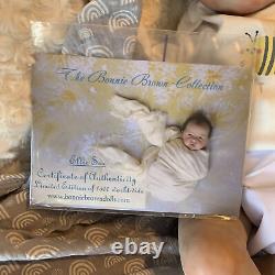 SOLE Reborn Baby Boy Ellie Sue By Bonnie Brown With COA And Painted/ Rooted Hair
