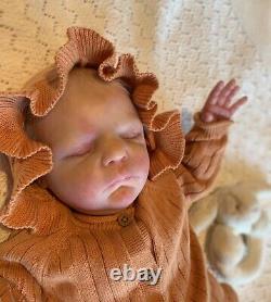 SOLE Reborn Baby Boy/Girl Xander By Cassie Brace With Coa And Rooted Blonde Hair