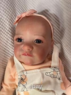 STITCH Sweet baby reborn girl doll Professionally weighted to 6.1 lbs