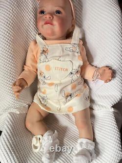 STITCH Sweet baby reborn girl doll Professionally weighted to 6.1 lbs