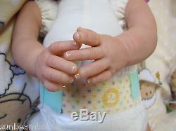 Sunbeambabies New Reborn Realistic Newborn Size Fake Baby Girl Doll Life Like
